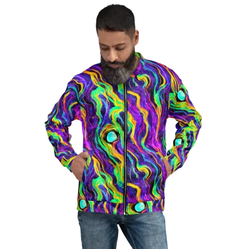 Jackson Swirl on a Bomber Jacket