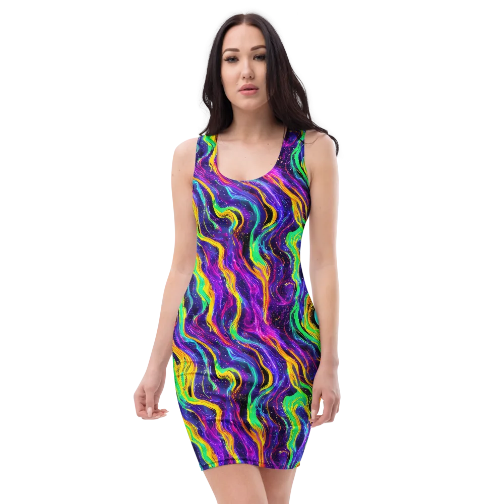 Jackson Swirl on Bodycon Dress — Front