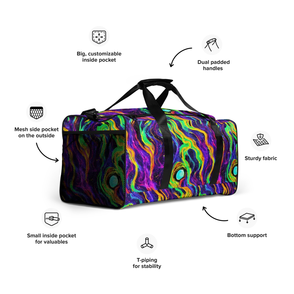 Jackson Swirl on Duffle Bag — Right Front