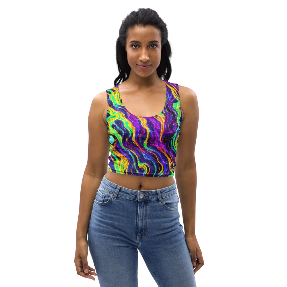 Jackson Swirl on Crop Top — Front