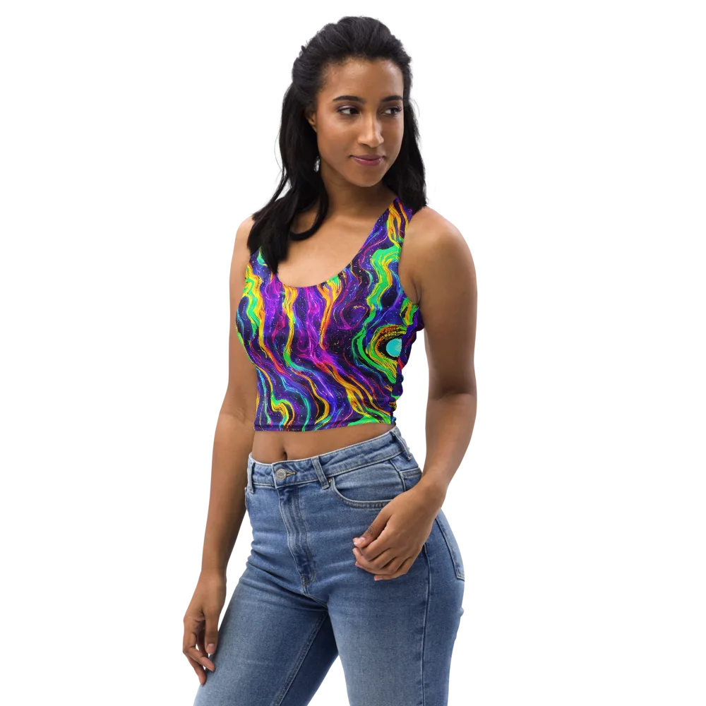 Jackson Swirl on Crop Top — Left Front