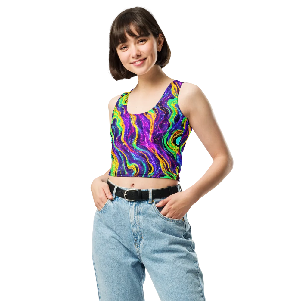 Jackson Swirl on Crop Top — Front
