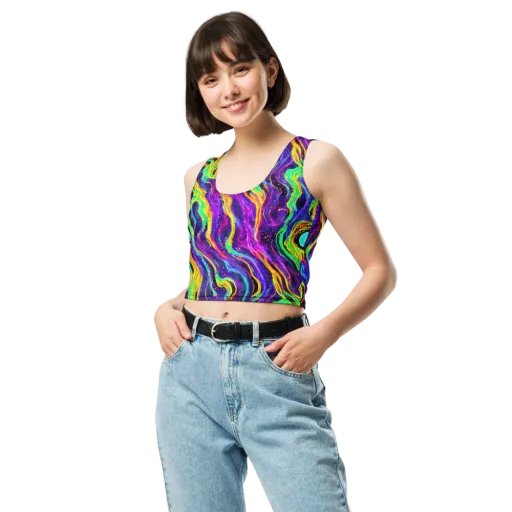 Jackson Swirl on a Crop Top