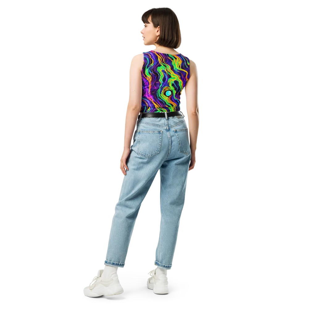 Jackson Swirl on Crop Top — Back