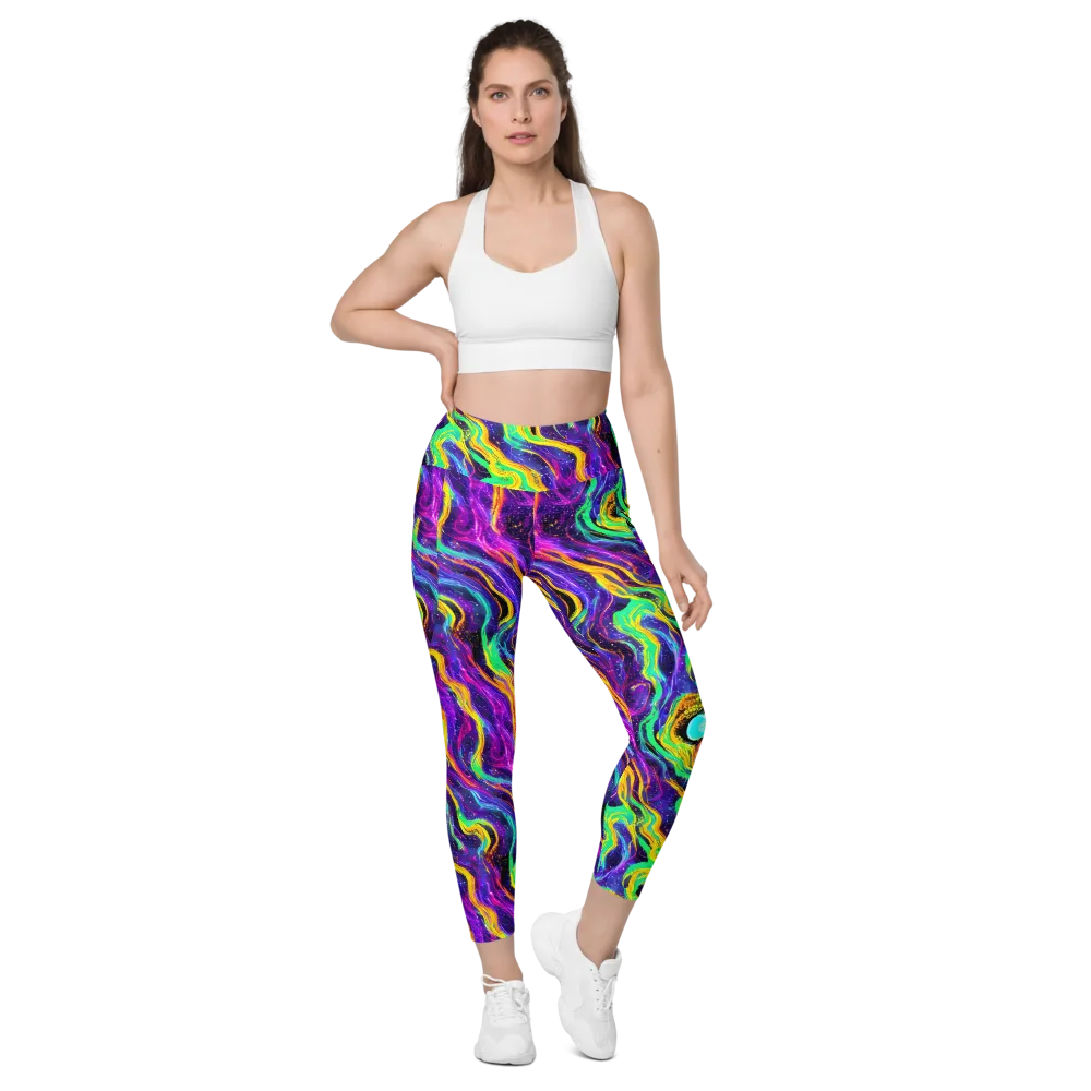 Jackson Swirl on Leggings with Pockets — Front