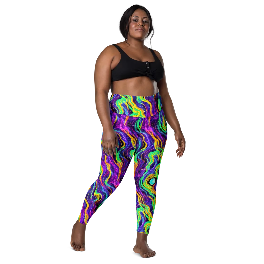 Jackson Swirl on Leggings with Pockets — Front