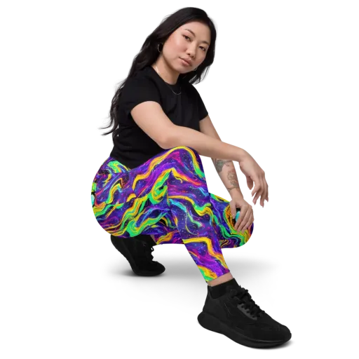 Jackson Swirl on a Leggings with Pockets