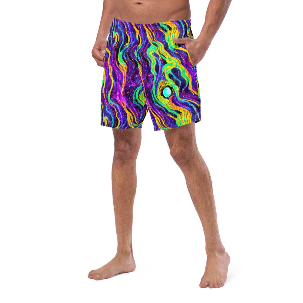 Jackson Swirl on Swim Trunks — Left Front