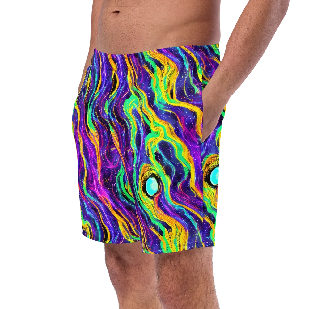 Jackson Swirl on Swim Trunks — Left Front