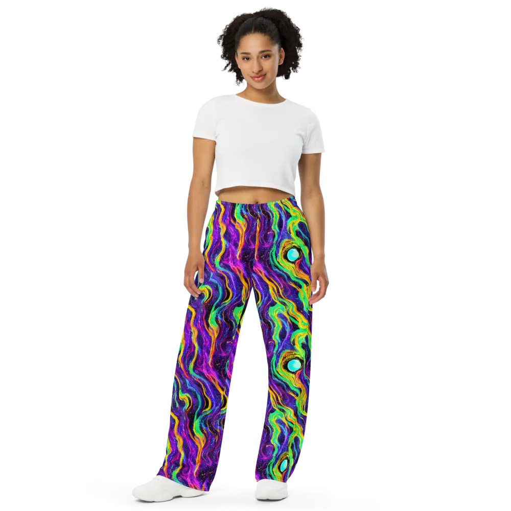 Jackson Swirl on Wide-Leg Pants — Front