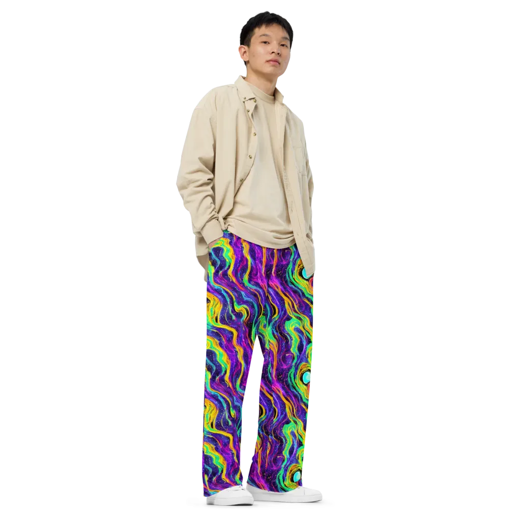 Jackson Swirl on Wide-Leg Pants — Right Front