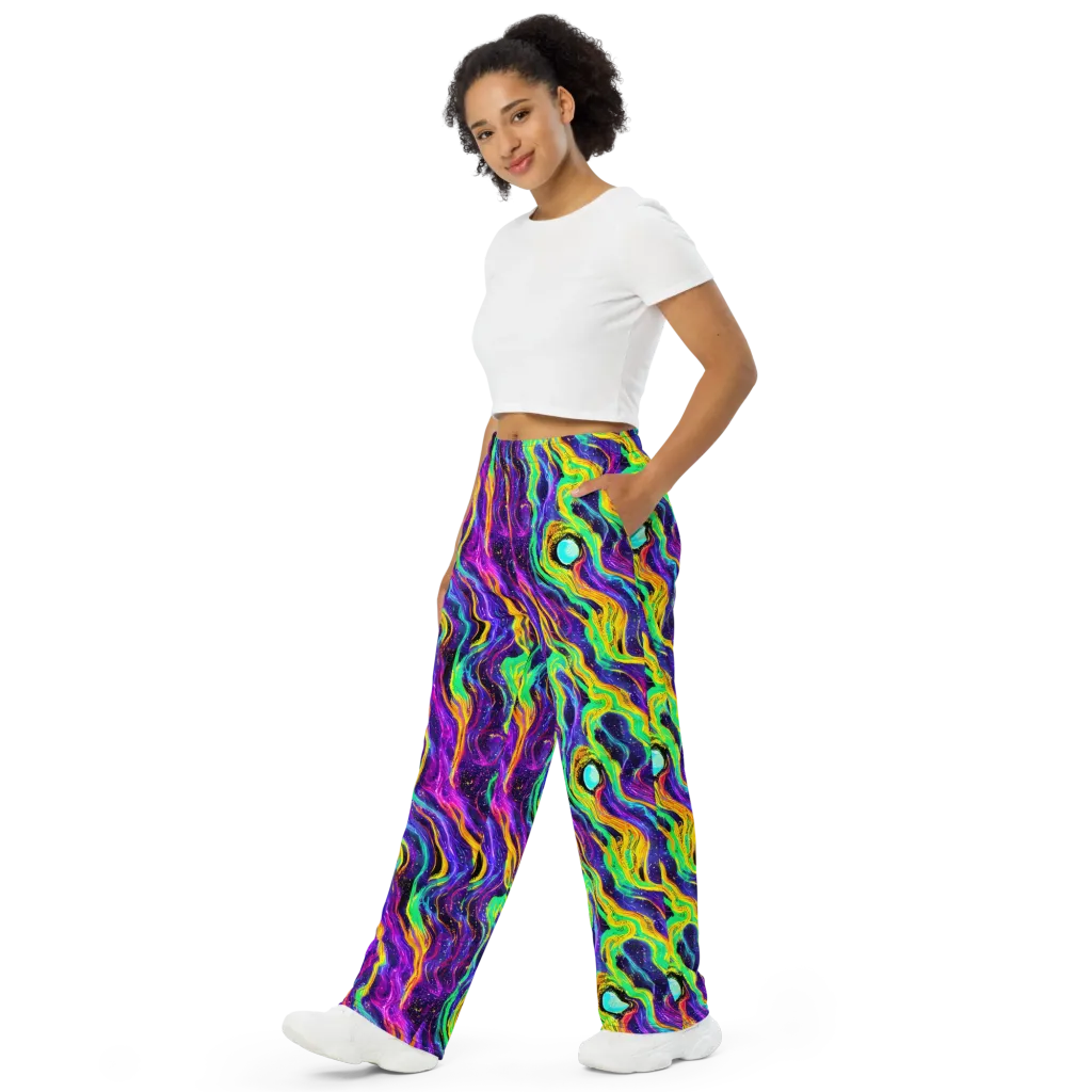 Jackson Swirl on Wide-Leg Pants — Left Front