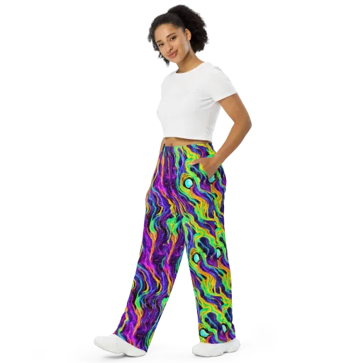 Jackson Swirl on a Wide-Leg Pants