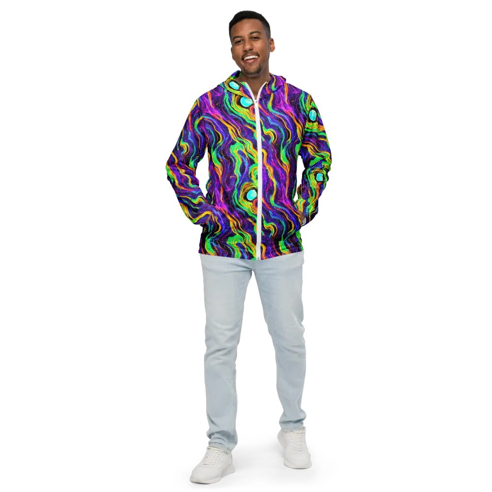 Jackson Swirl on Men's Windbreaker — Front