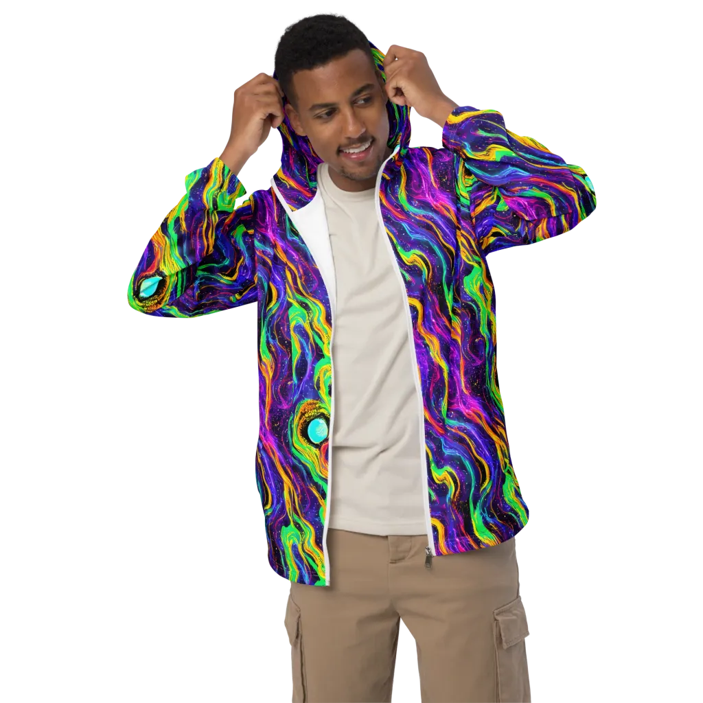 Jackson Swirl on Men's Windbreaker — Front