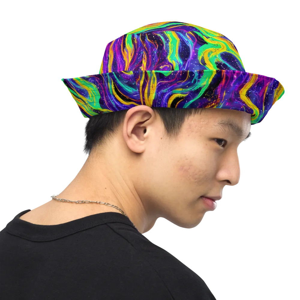 Jackson Swirl on Reversible Bucket Hat — Right Outside