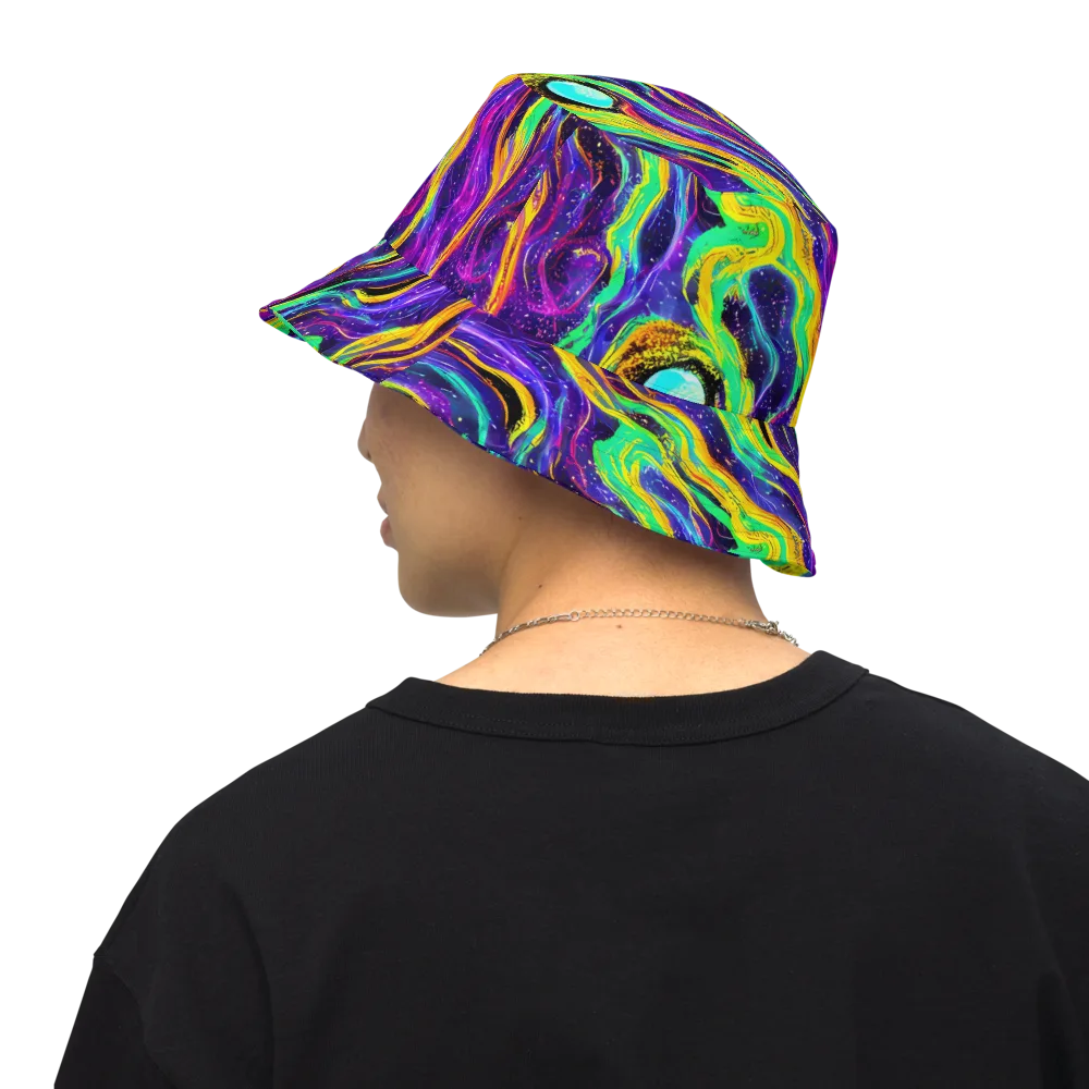 Jackson Swirl on Reversible Bucket Hat — Back Inside