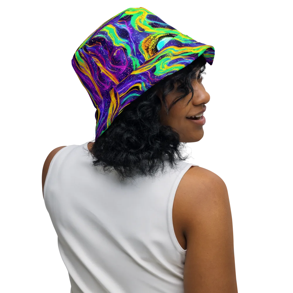 Jackson Swirl on Reversible Bucket Hat — Right Outside