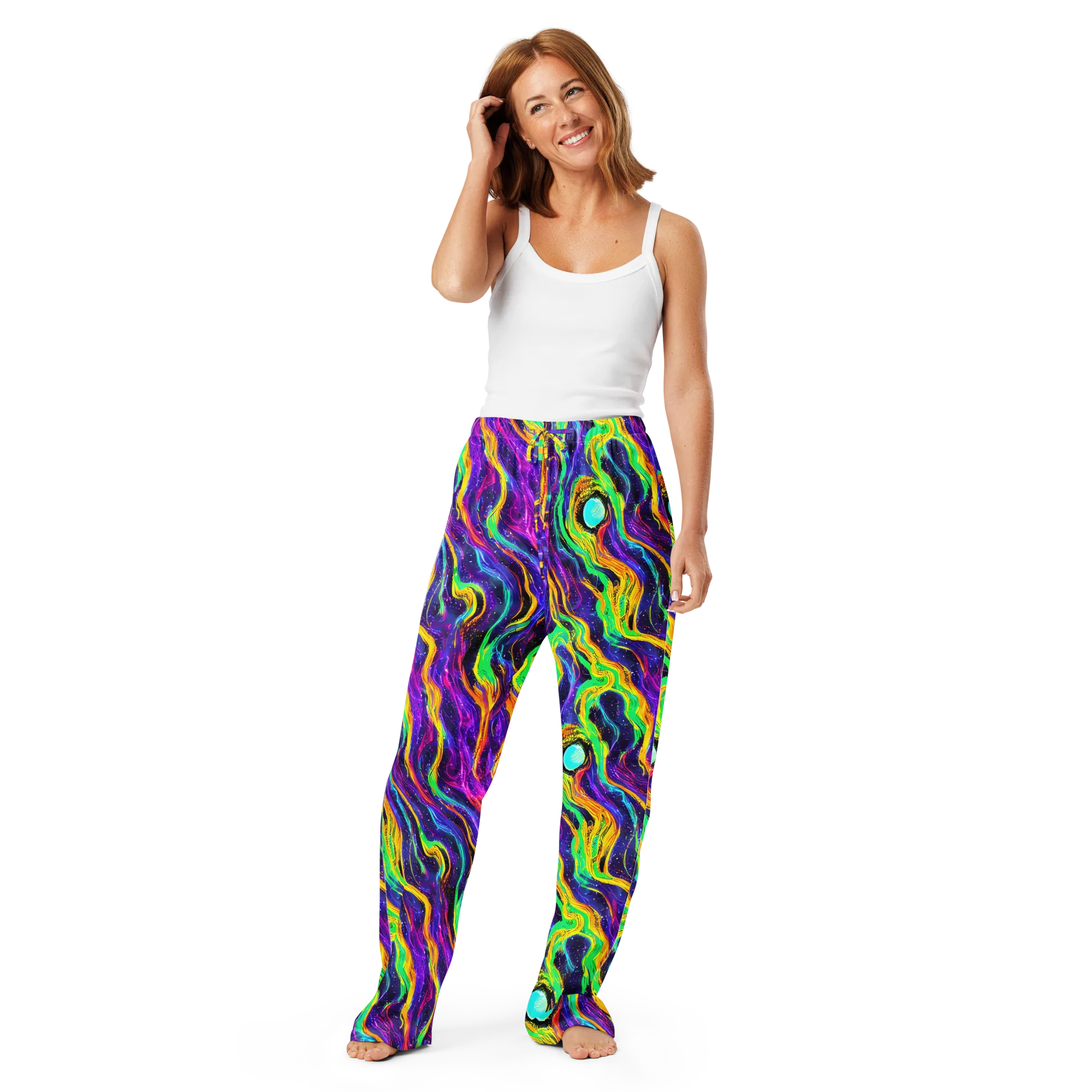 Jackson Swirl on Women's Pajama Pants — Front