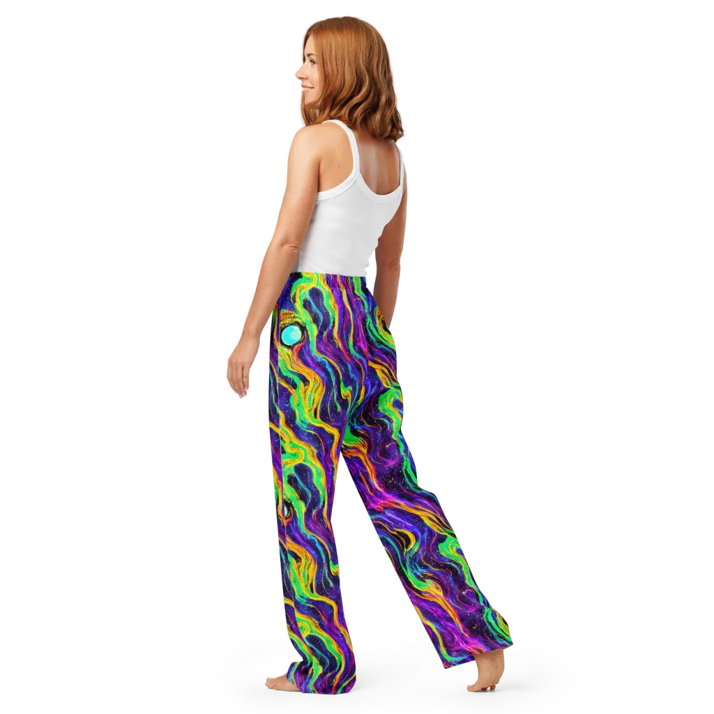 Jackson Swirl on Women's Pajama Pants — Back