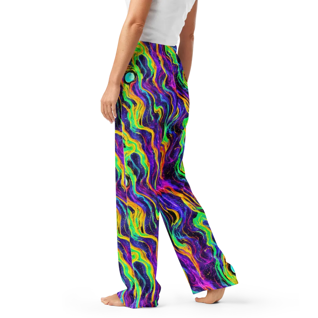 Jackson Swirl on Women's Pajama Pants — Left