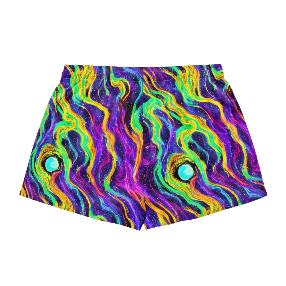 Jackson Swirl on Women's Pajama Shorts — Back