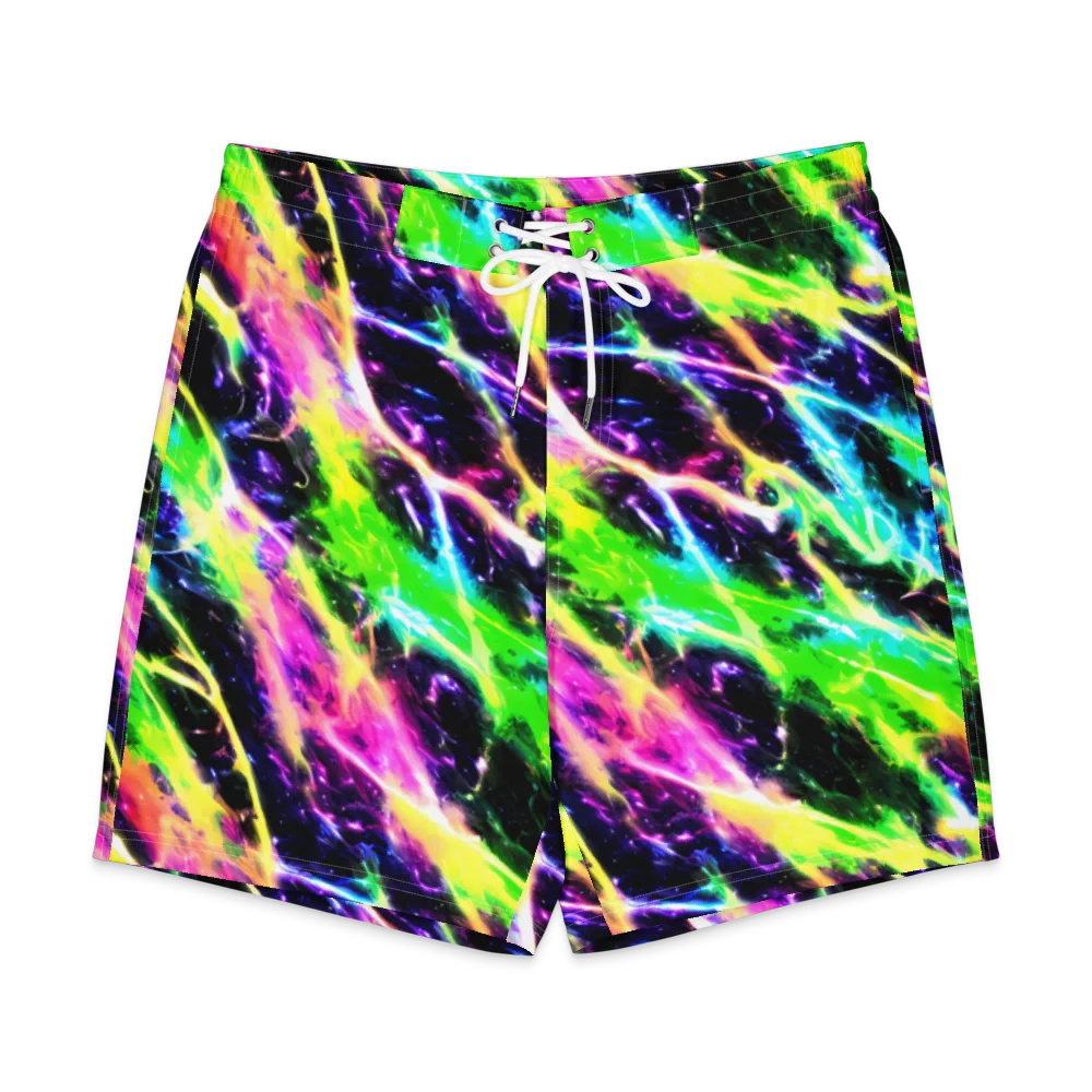 Chromatic Surge on Men's Board Shorts — Front