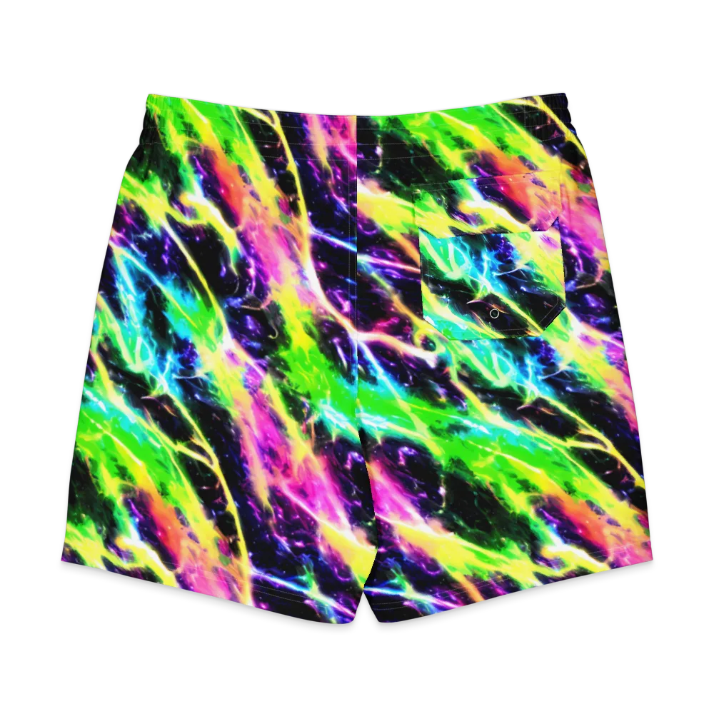 Chromatic Surge on Men's Board Shorts — Back