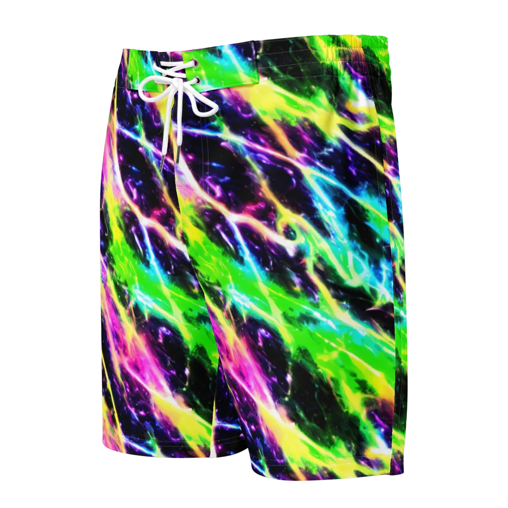 Chromatic Surge on Men's Board Shorts — Front