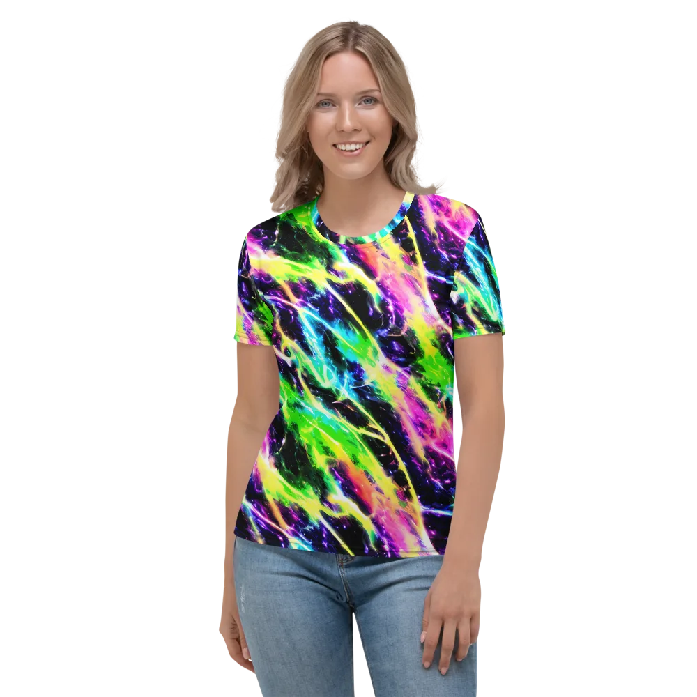 Chromatic Surge on Women's Crew Neck T-Shirt — Front