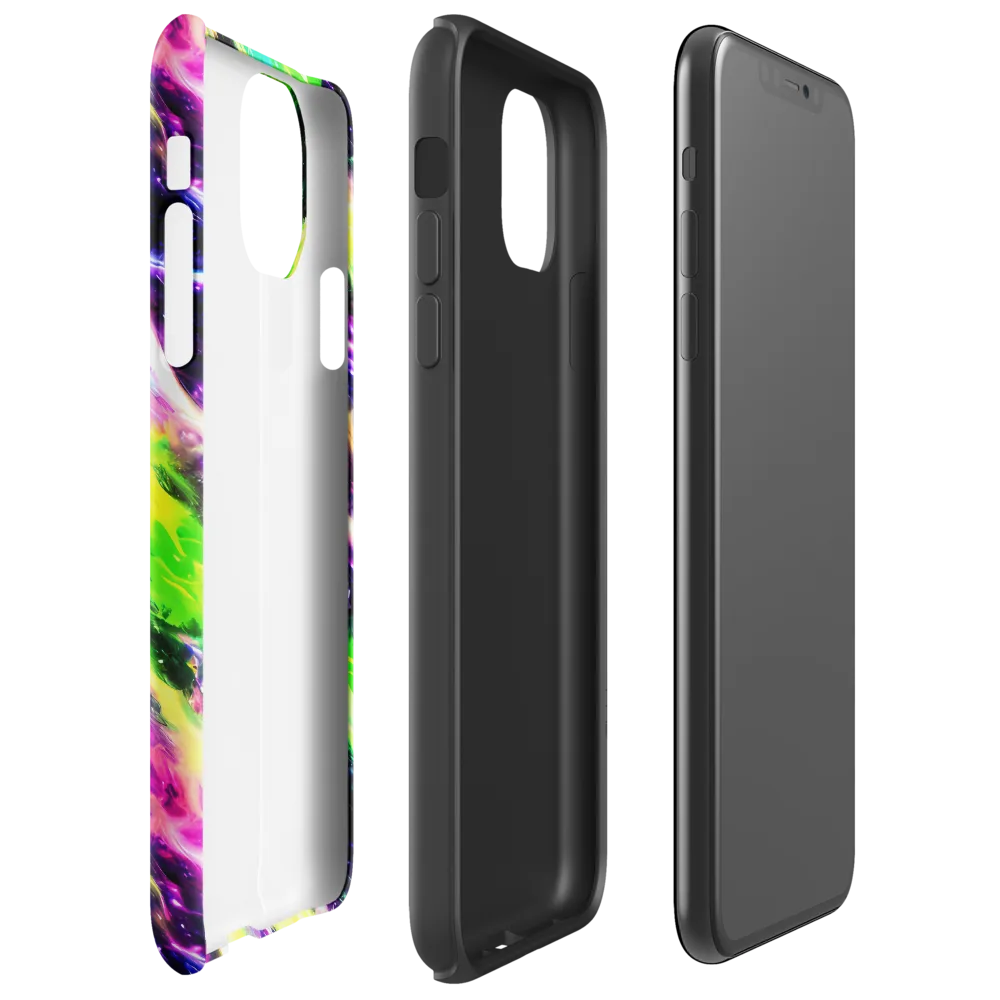 Chromatic Surge on Tough Case for iPhone® — Right