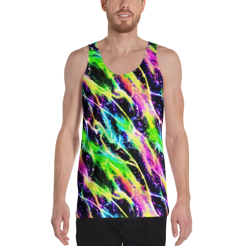 Chromatic Surge on Men's Tank Top — Front