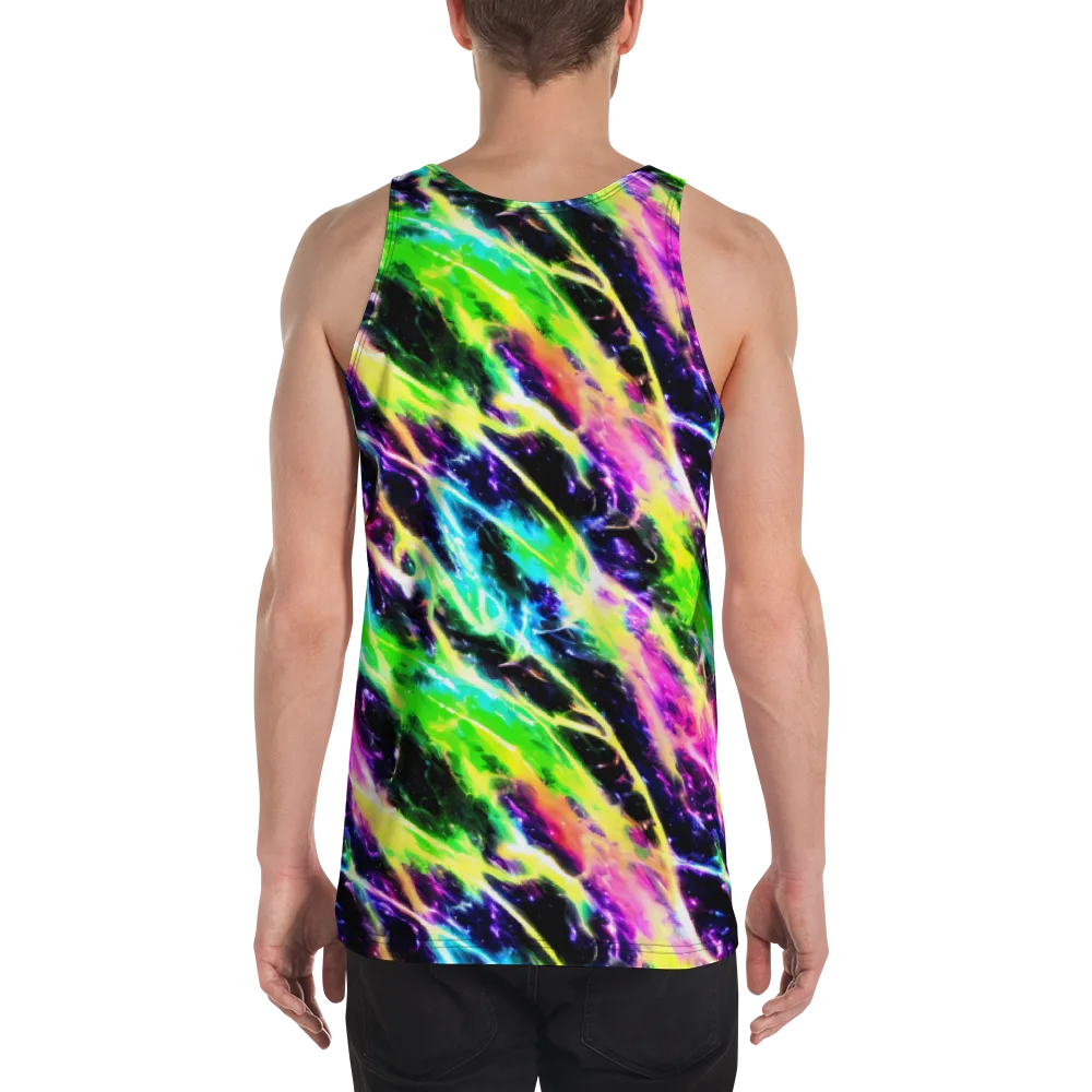 Chromatic Surge on Men's Tank Top — Back