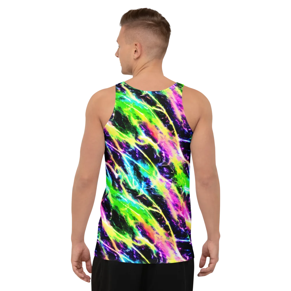 Chromatic Surge on Men's Tank Top — Back