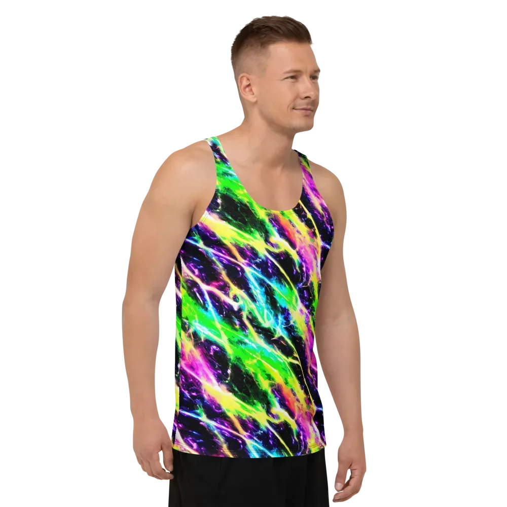 Chromatic Surge on Men's Tank Top — Right Front