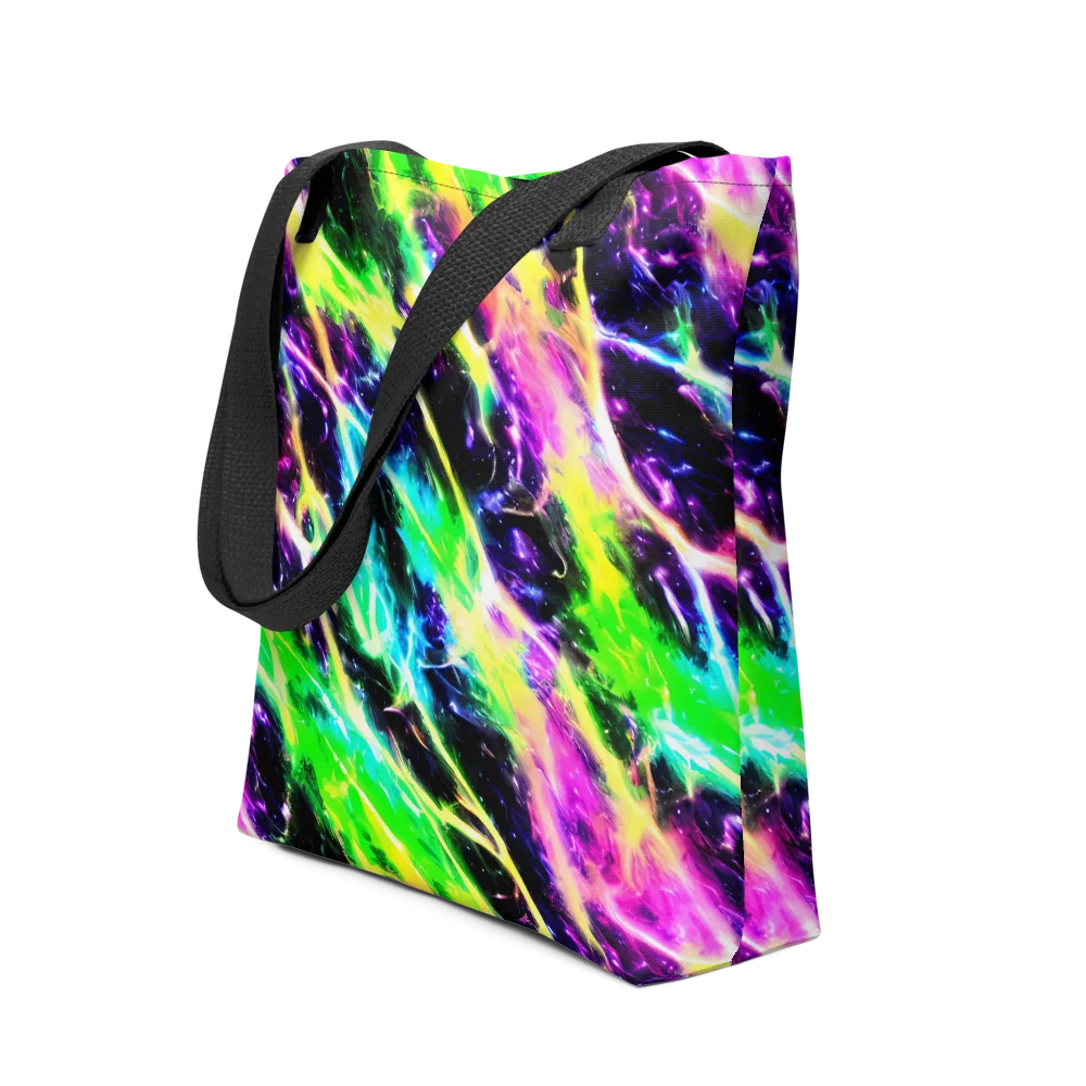 Chromatic Surge on Tote Bag — Front