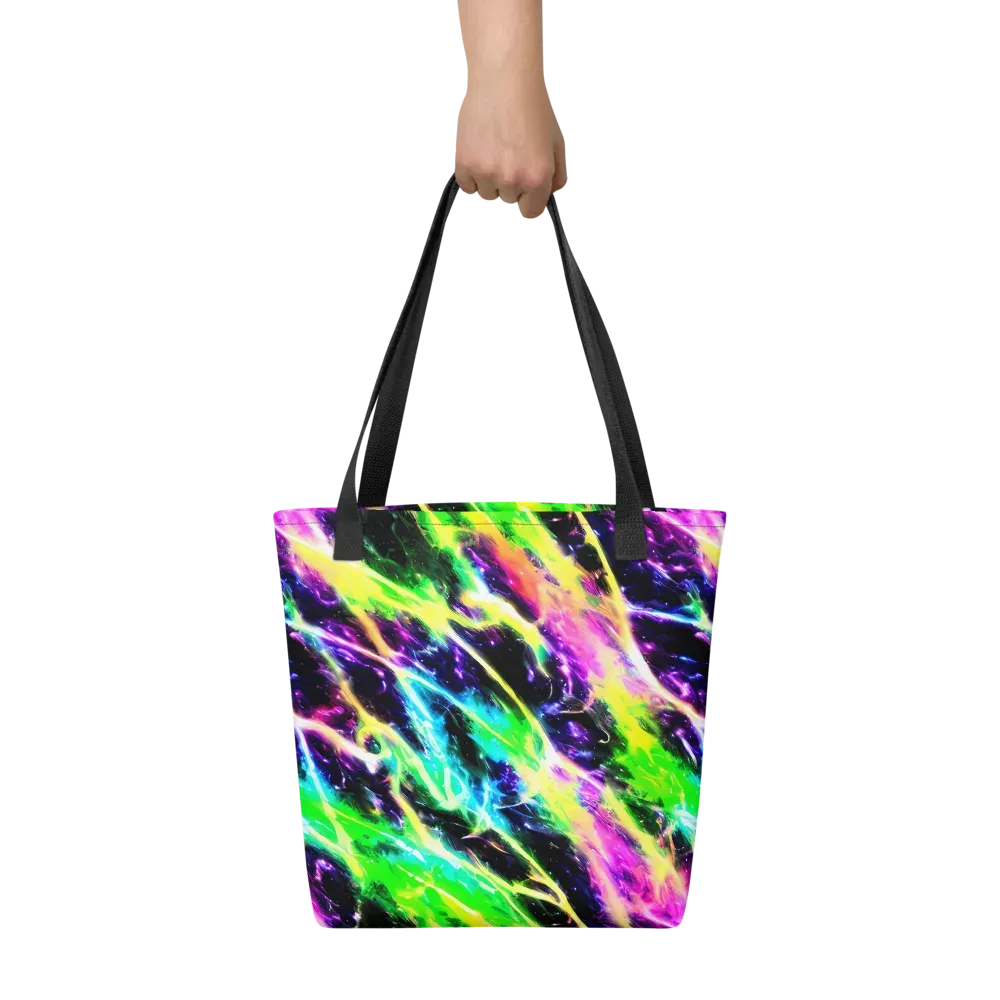 Chromatic Surge on Tote Bag — Front