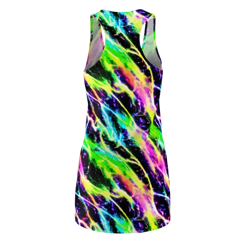 Chromatic Surge on Racerback Dress — Back