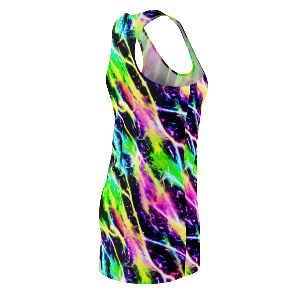Chromatic Surge on Racerback Dress — Back Side