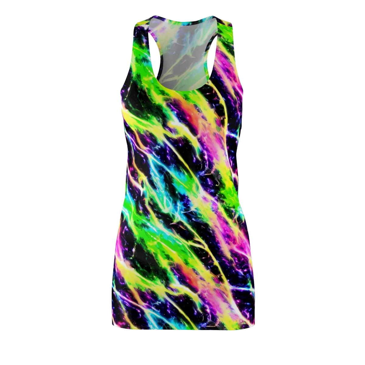 Chromatic Surge on Racerback Dress — Front