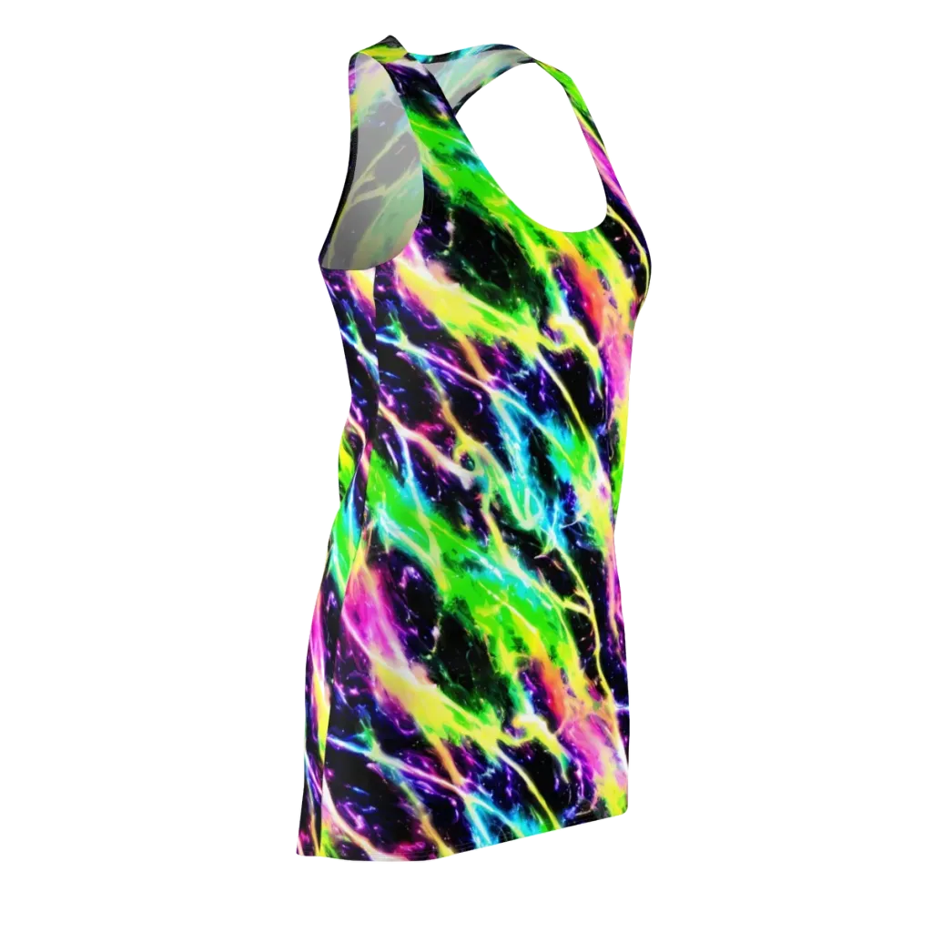 Chromatic Surge on Racerback Dress — Front Side