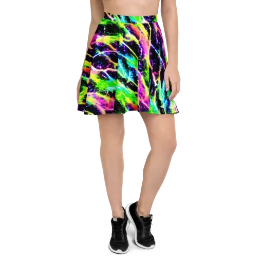 Chromatic Surge on a Skater Skirt