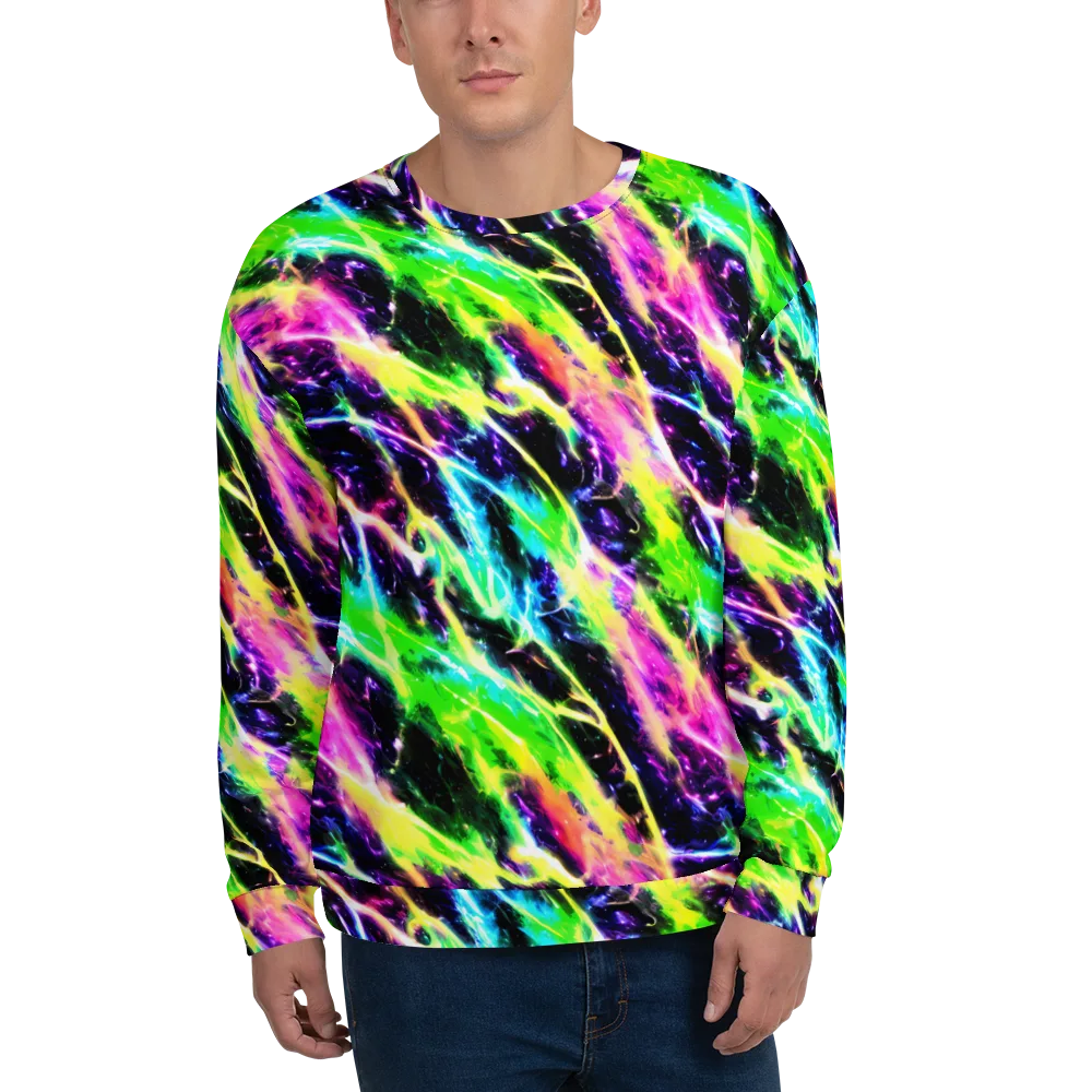 Chromatic Surge on Sweatshirt — Front