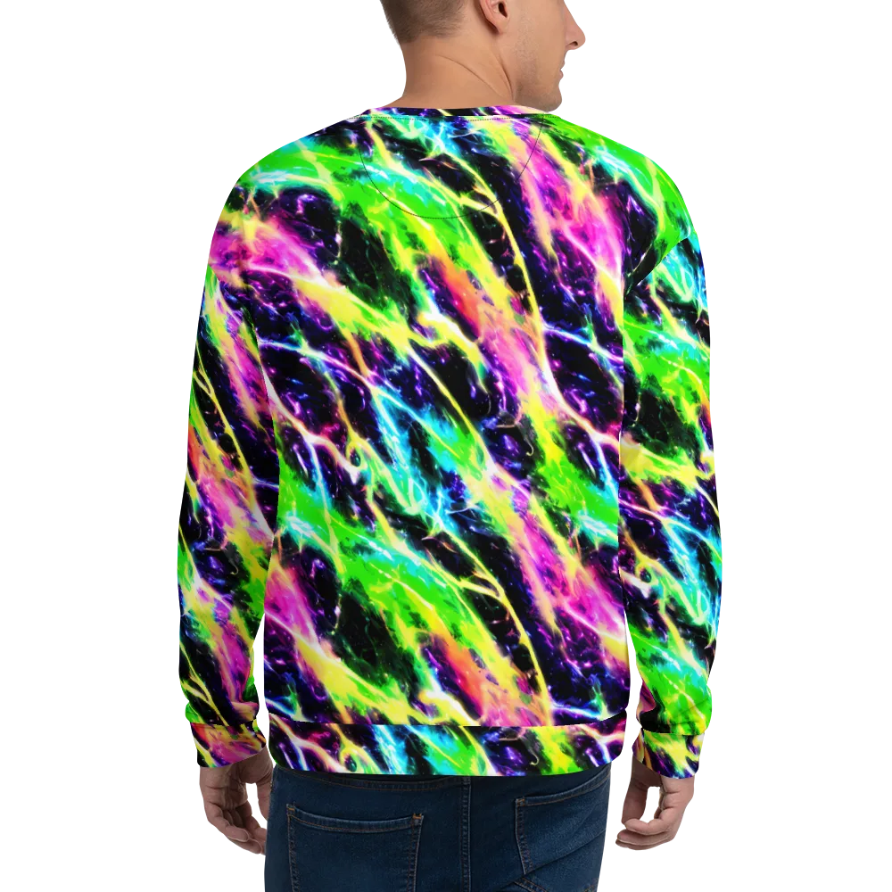 Chromatic Surge on Sweatshirt — Back