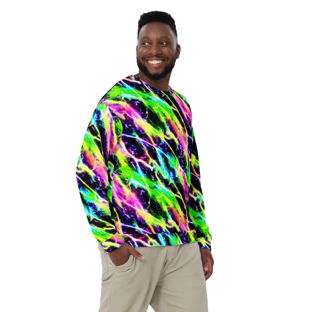 Chromatic Surge on Sweatshirt — Front