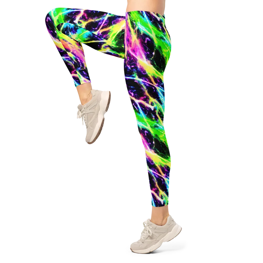 Chromatic Surge on Leggings — Left
