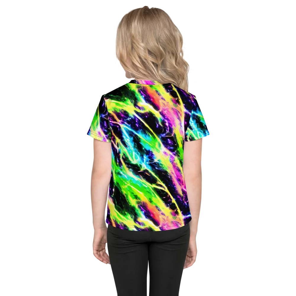 Chromatic Surge on Kids Crew Neck T-Shirt — Back