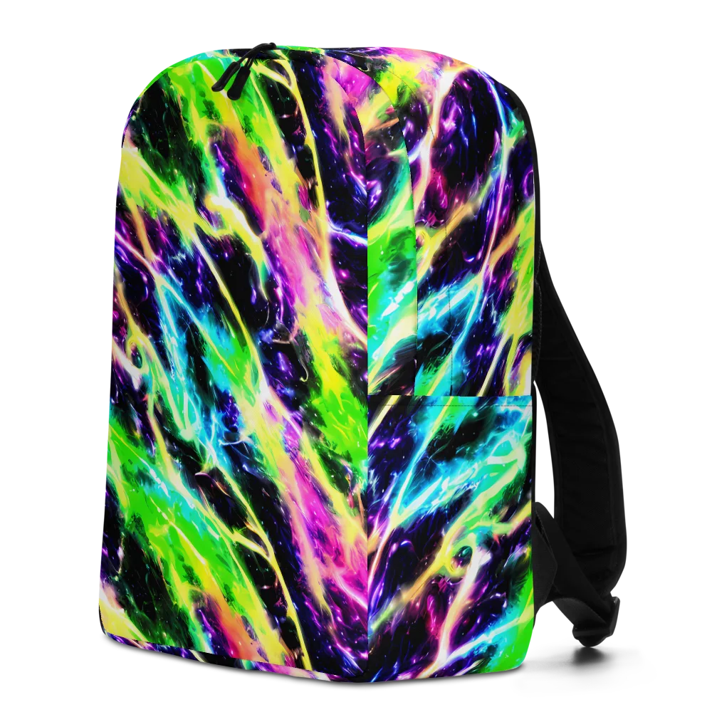 Chromatic Surge on Minimalist Backpack — Left