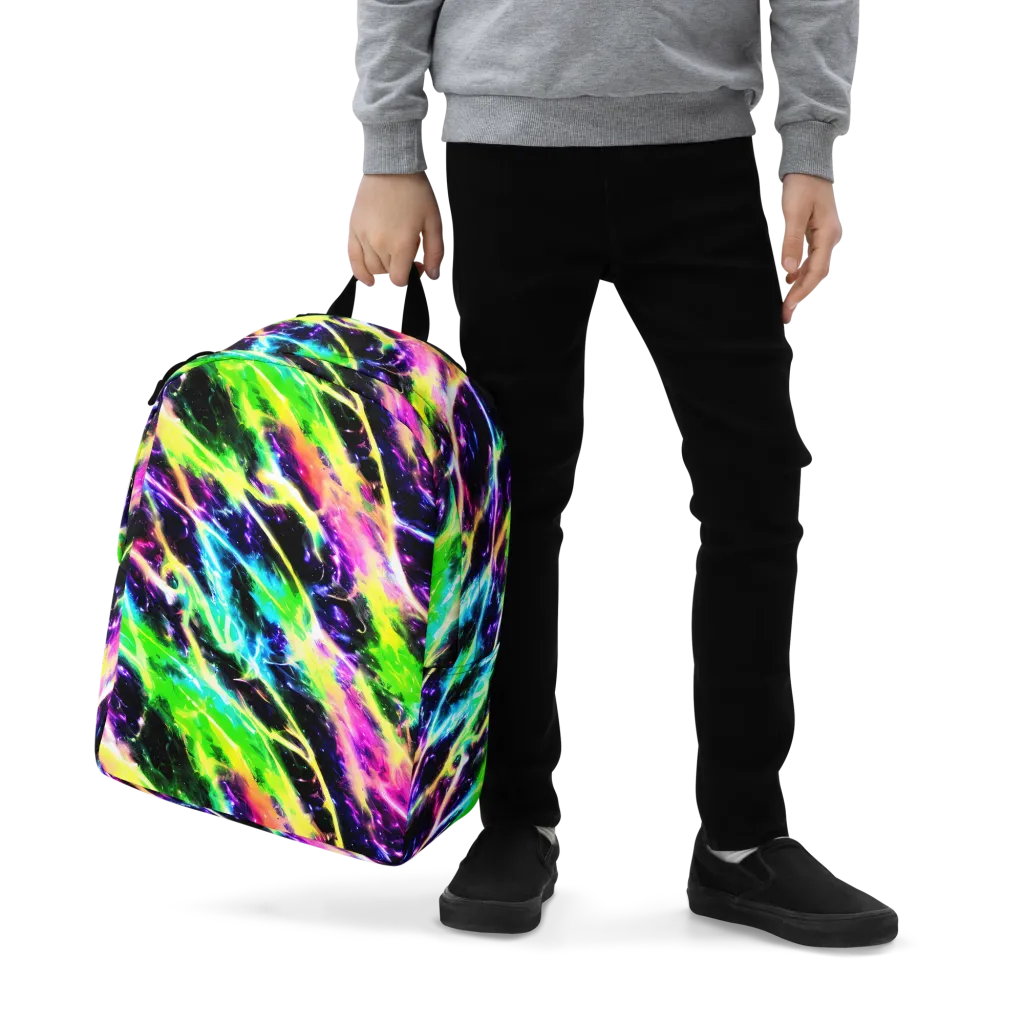 Chromatic Surge on Minimalist Backpack — Zoomed-in