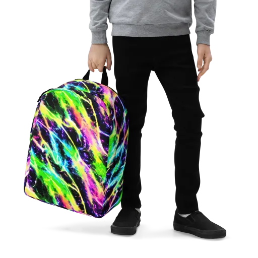 Chromatic Surge on a Minimalist Backpack